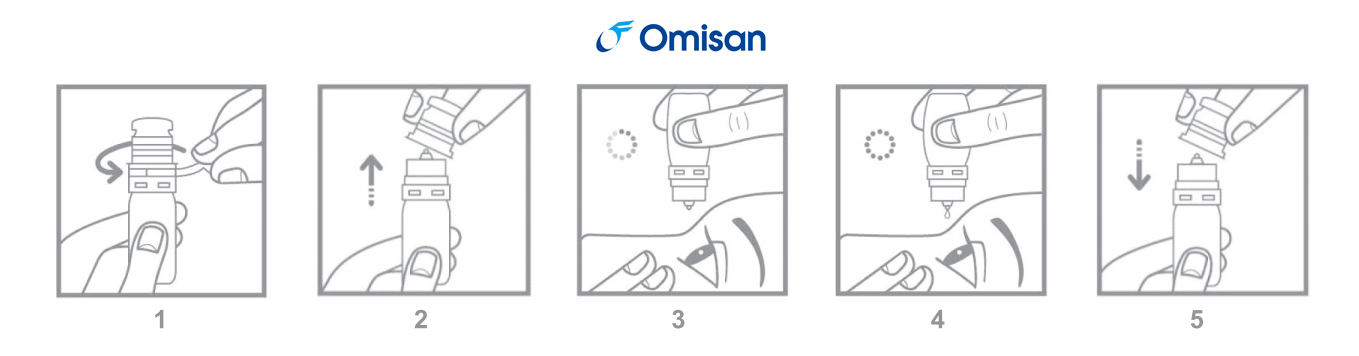 hướng dẫn sử dụng nhỏ mắt Omisan